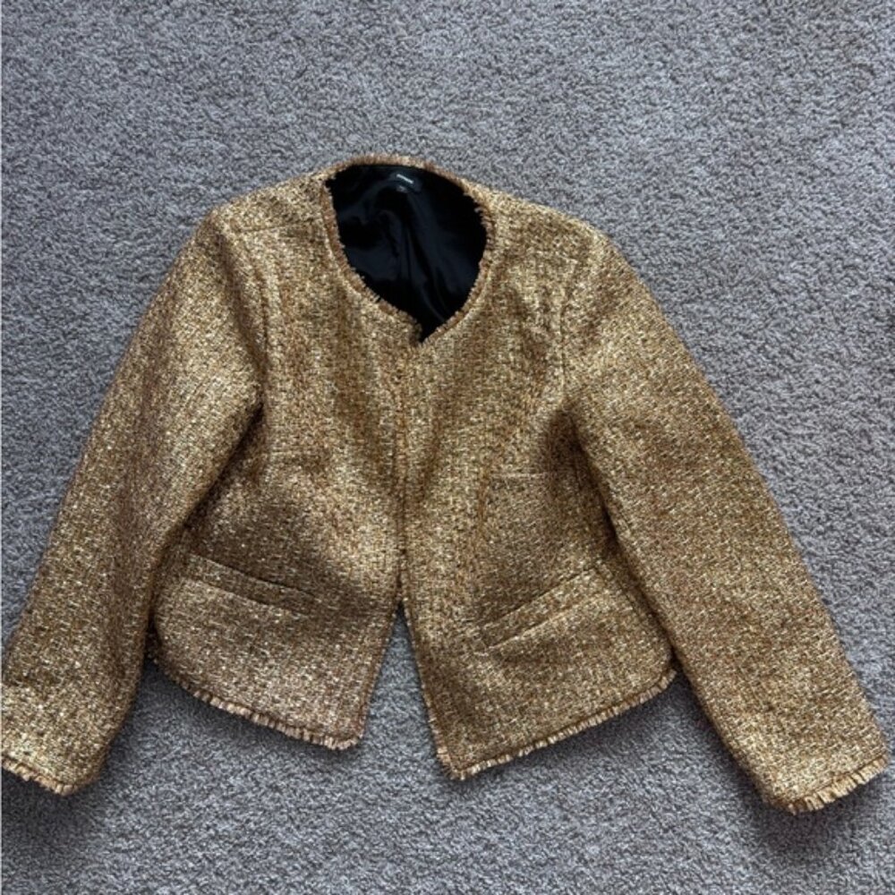 Express Metallic Gold Jacket
